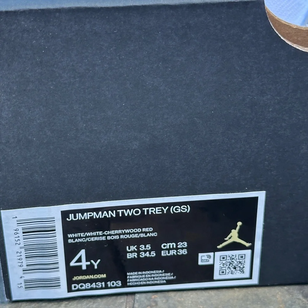 NEW Nike Big Kid Jumpman Two Trey Casual Sneaker - US Youth 4Y